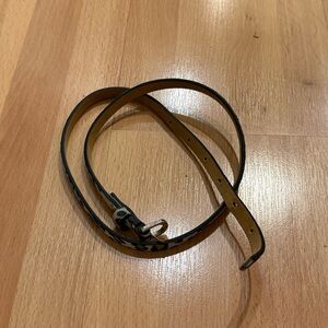 Leopard Print Skinny Belt